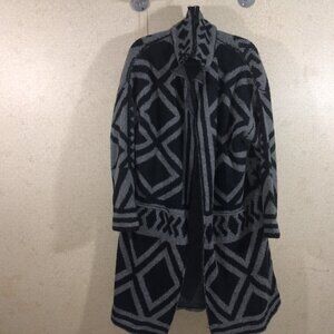 Free People Bold Geo Sweater Coat